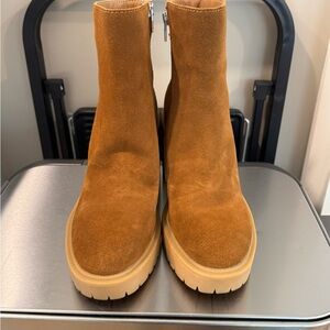 Dolce Vita Cognac Suede Ankle Boots